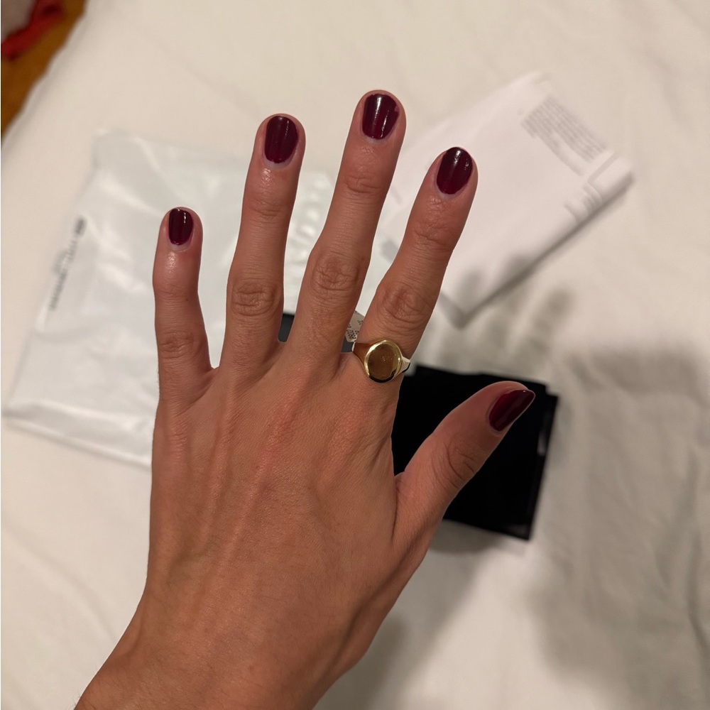 14K Yellow Gold Signet Ring